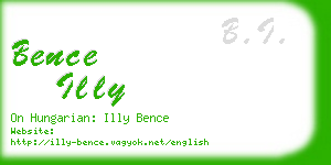bence illy business card